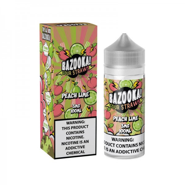 Bazooka - Peach Lime Sour Straws 100mL