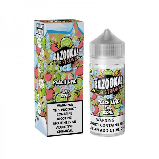 Bazooka - Peach Lime Sour Straws ICE 100mL