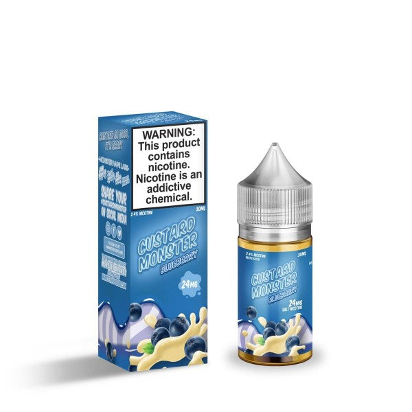 Custard MONSTER Synthetic Salt - Blueberry Custard 30mL