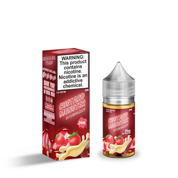 Custard MONSTER Synthetic Salt - Strawberry Custard 30mL