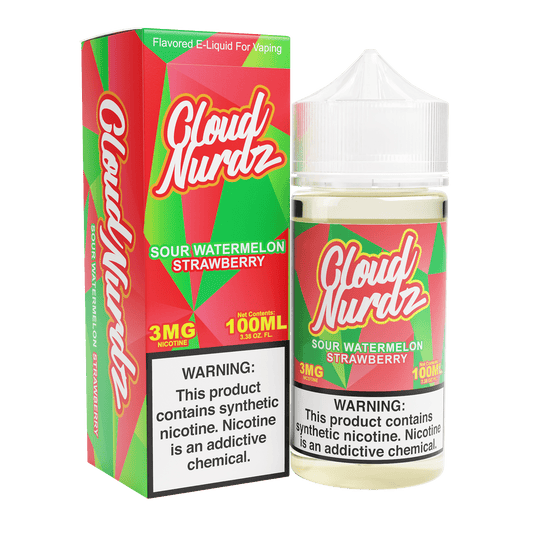 Cloud Nurdz Synthetic - Sour Watermelon Strawberry 100mL