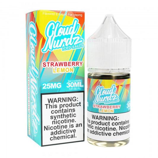 Cloud Nurdz Synthetic Salt - Strawberry Lemon ICED 30mL