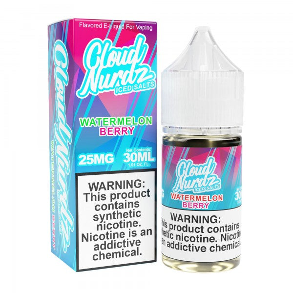 Cloud Nurdz Synthetic Salt - Watermelon Berry ICED 30mL