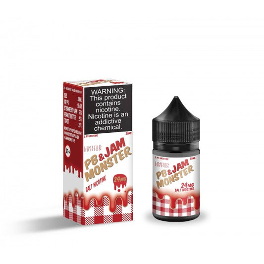 Jam MONSTER Synthetic Salt - PB & Jam Strawberry 30mL