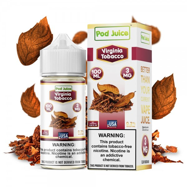 Pod Juice Synthetic - Virginia Tobacco 100mL