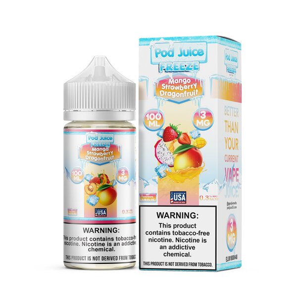 Pod Juice Synthetic - Mango Strawberry Dragonfruit Freeze 100mL