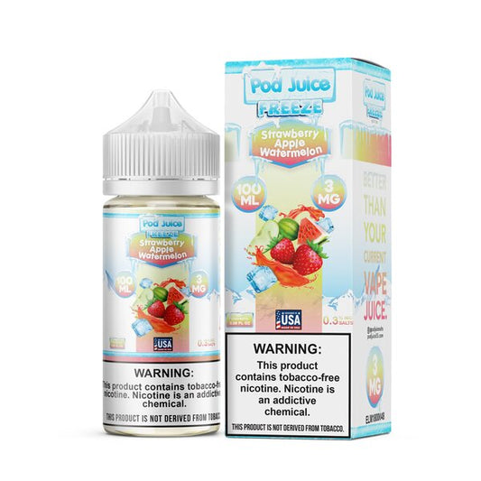 Pod Juice Synthetic - Strawberry Apple Watermelon Freeze 100mL