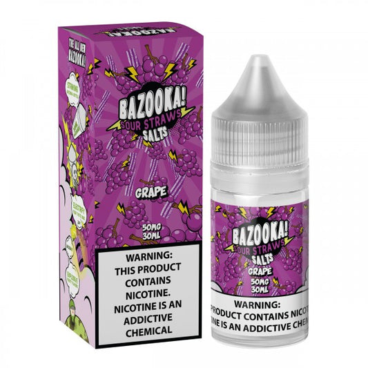 Bazooka Salts - Grape Sour Straws 30mL