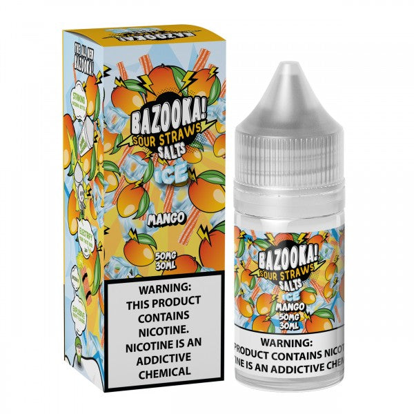 Bazooka Salts - Mango Sour Straws ICE 30mL