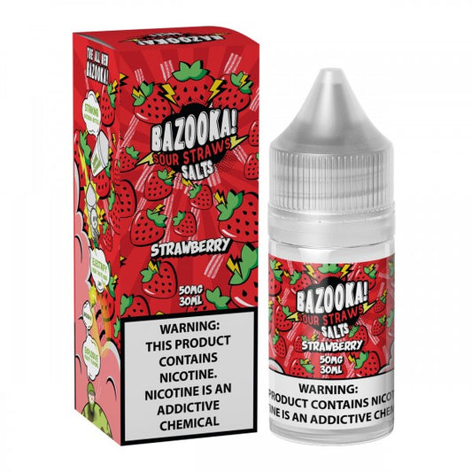 Bazooka Salts - Strawberry Sour Straws 30mL